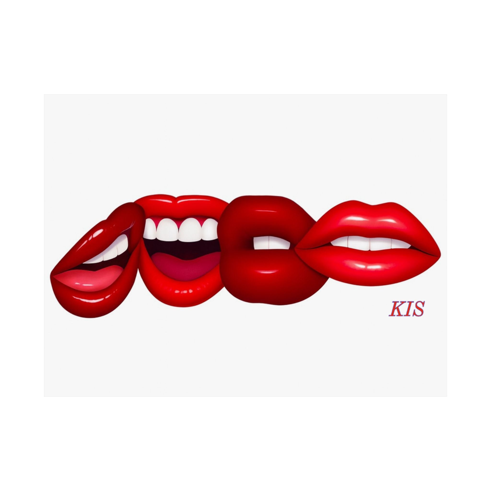 KIS Lips Wall Art