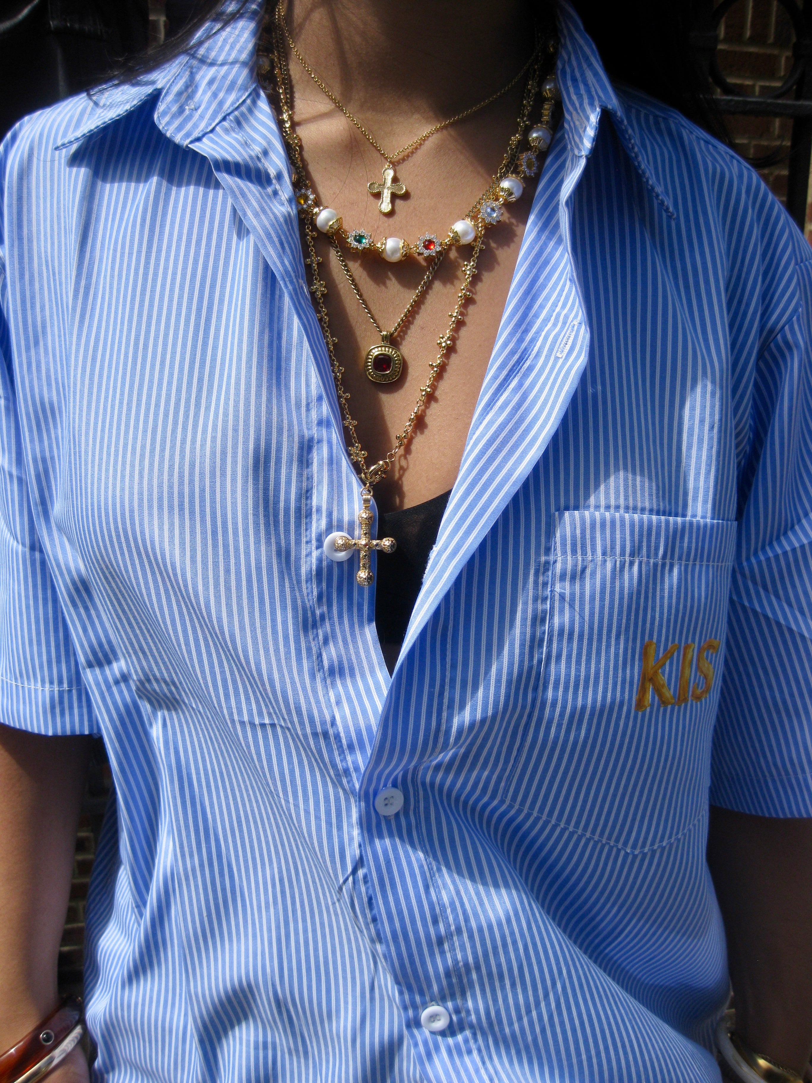 Champagne Button Up